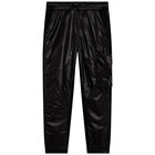 Boys Black Logo Joggers, 1, hi-res