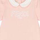 Younger Girls Pink Logo Dress, 1, hi-res
