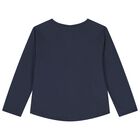 Girls Blue Long Sleeve Top, 1, hi-res