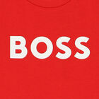 Younger Boys Red Logo T-Shirt, 4, hi-res