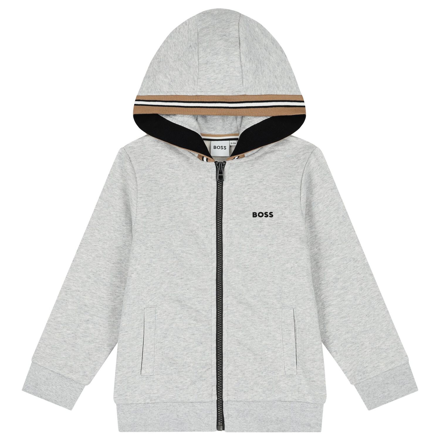 Boys Grey Logo Tracksuit, 3, hi-res image number null