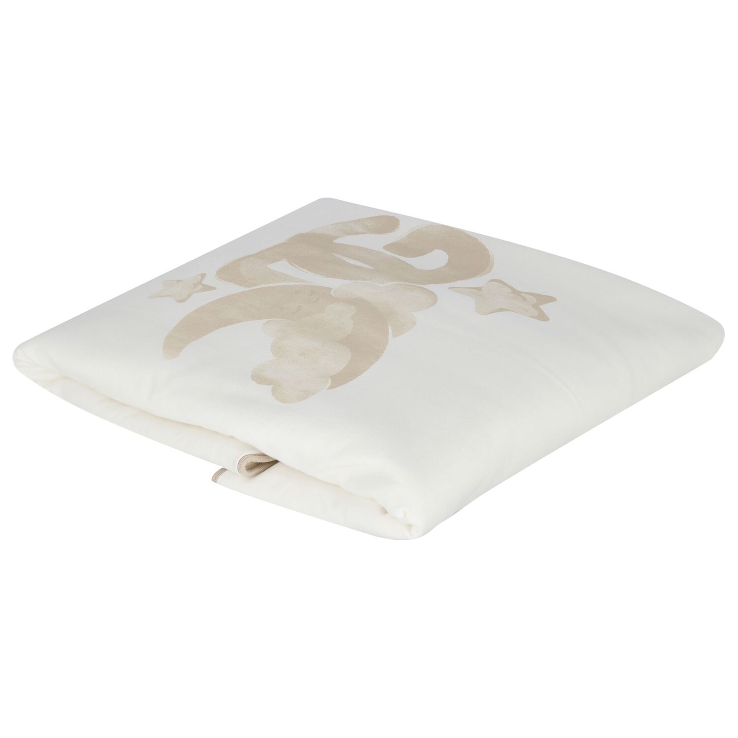 Ivory & Beige Logo Baby Blanket, 1, hi-res