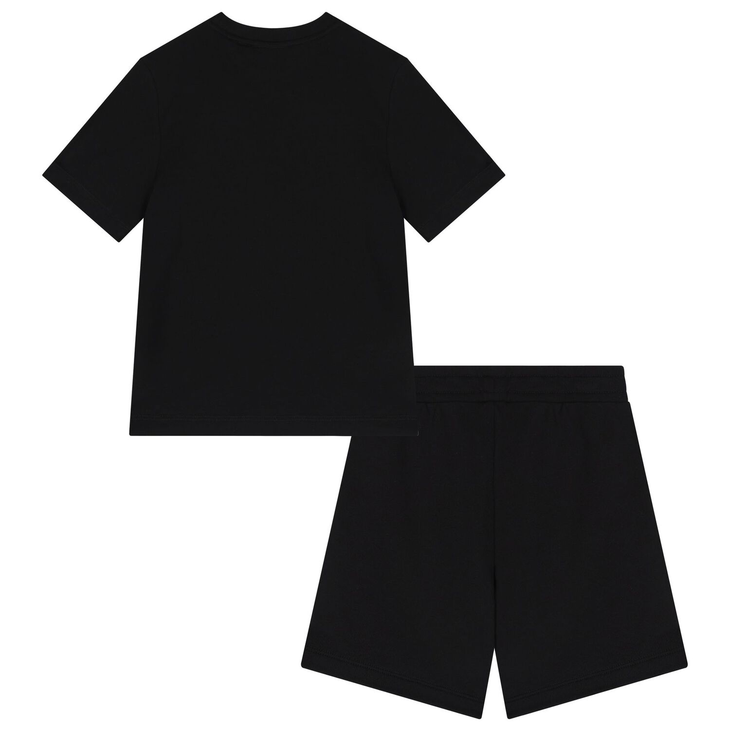Boys Black Logo Shorts Set, 6, hi-res image number null