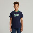 Boys Navy Blue Logo T-Shirt, 1, hi-res