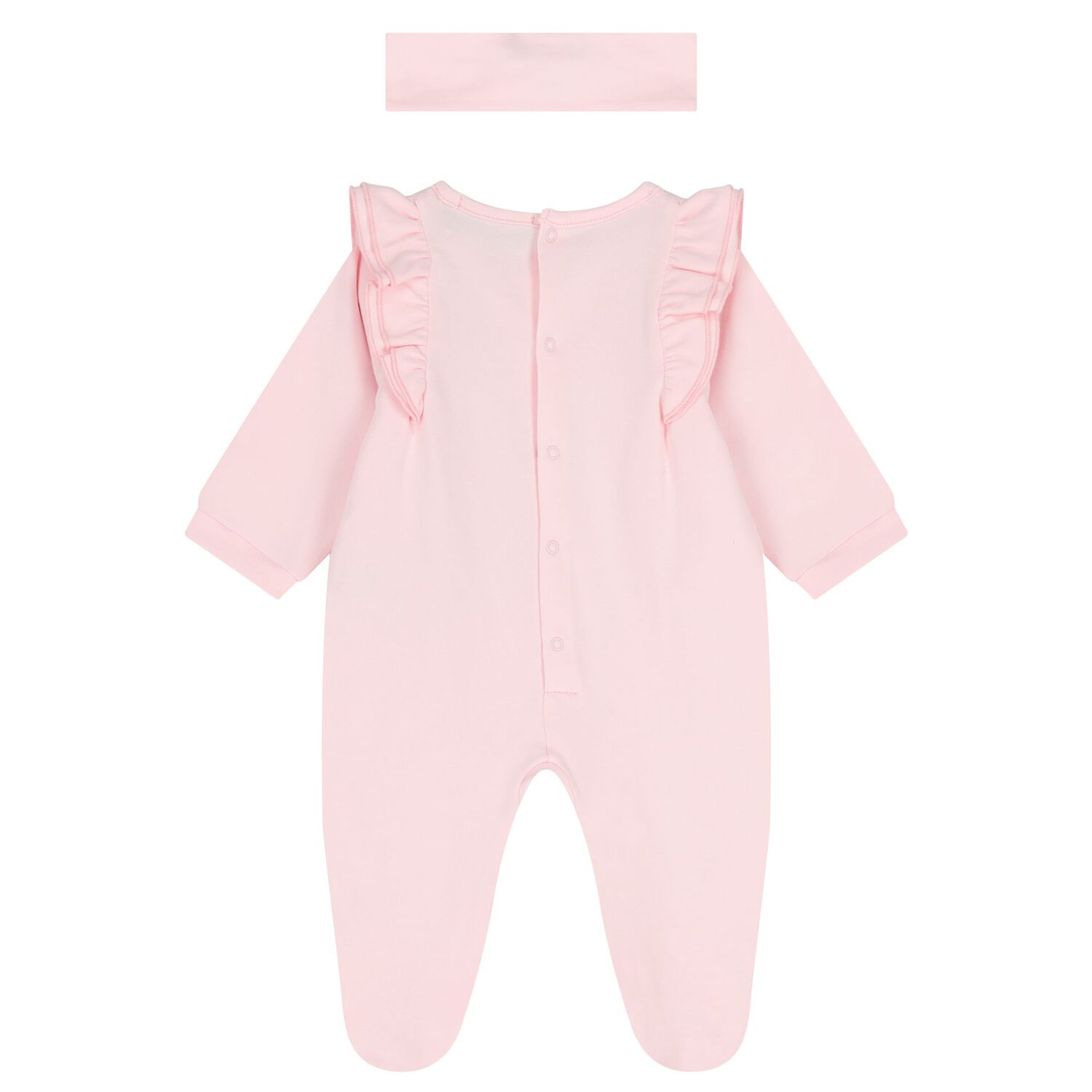 Baby Girls Pink Logo Babygrow Gift Set, 1, hi-res