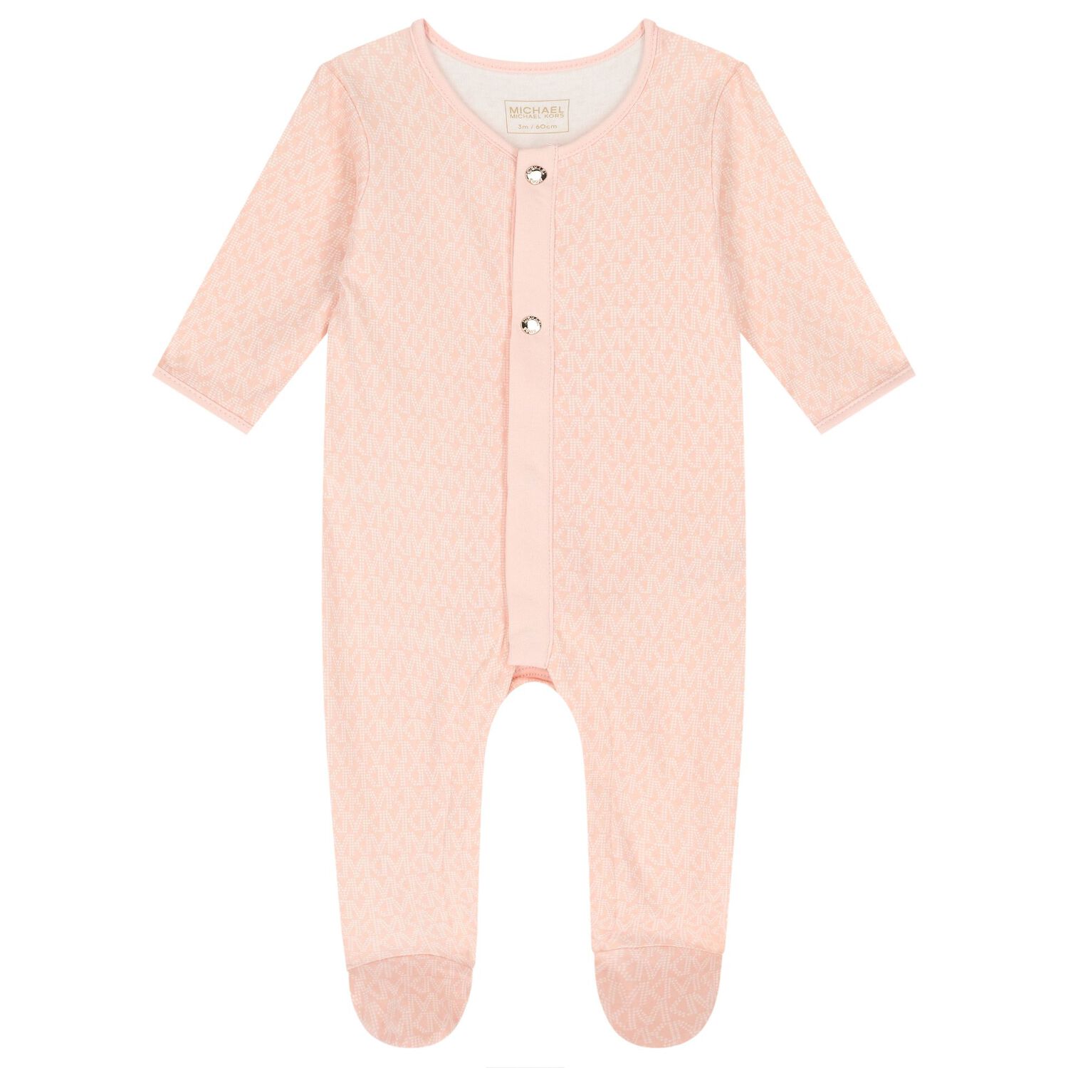 Baby Girls Pink Logo Babygrow Gift Set, 2, hi-res