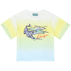 Younger Boys Ombre Tiger Logo T-Shirt, 1, hi-res