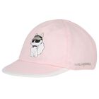 Baby Girls Pink Choupette Cap, 1, hi-res