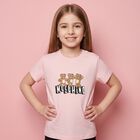 Younger Girls Pink Teddy Bear Logo T-Shirt, 2, hi-res