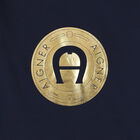 Younger Boys Navy Blue Logo Long Sleeve Top, 1, hi-res