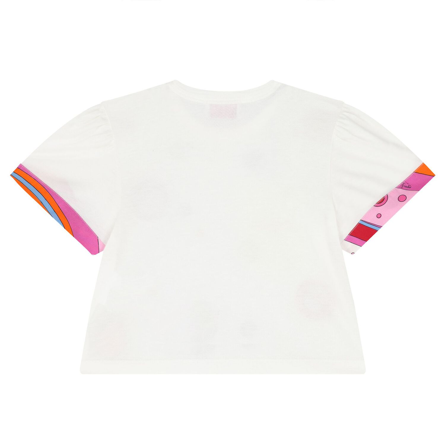 Girls White Cotton Fontane Print T-Shirt, 2, hi-res