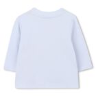 Baby Boys Navy Blue & Blue Logo Dungaree Set, 1, hi-res