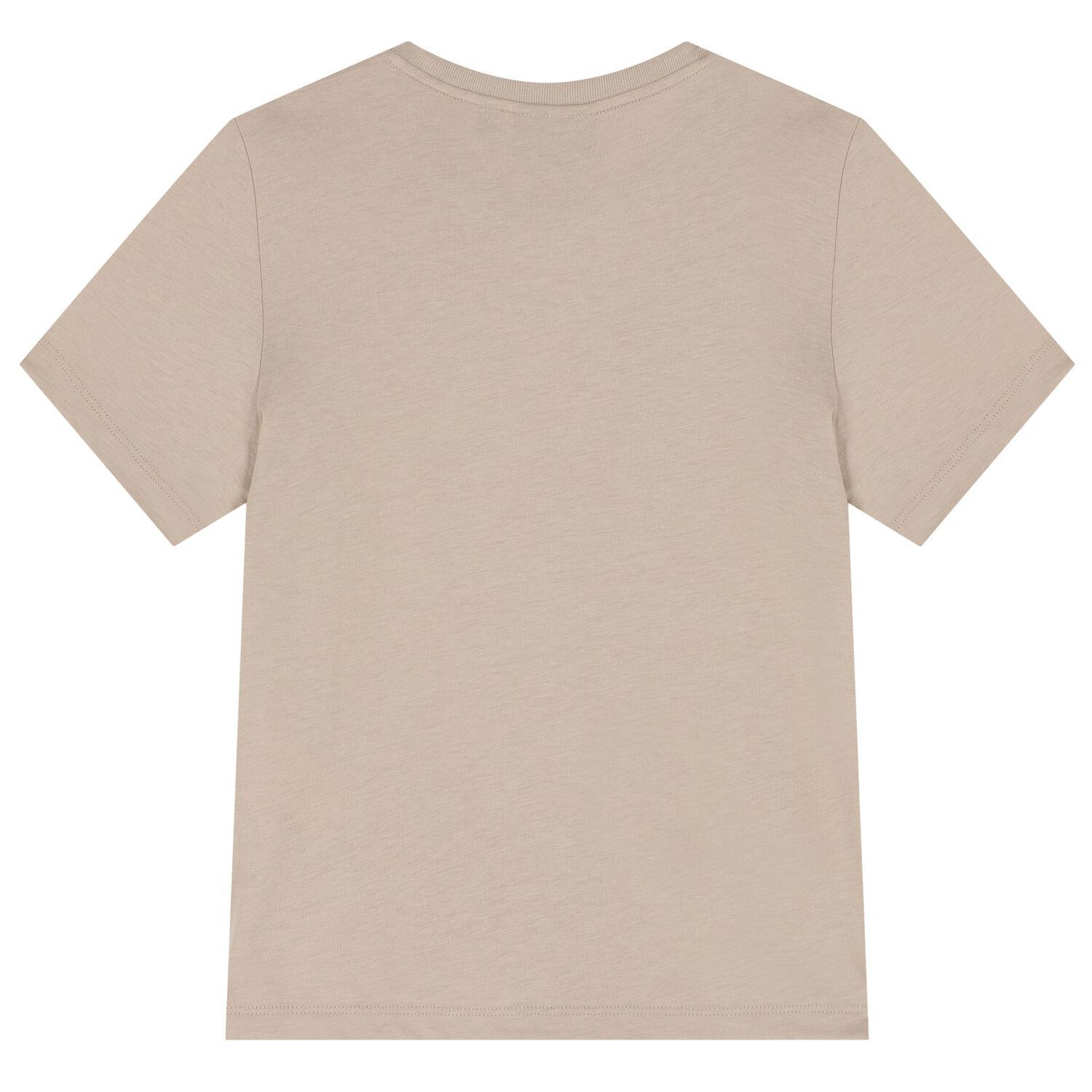 Boys Beige Logo T-Shirt, 1, hi-res
