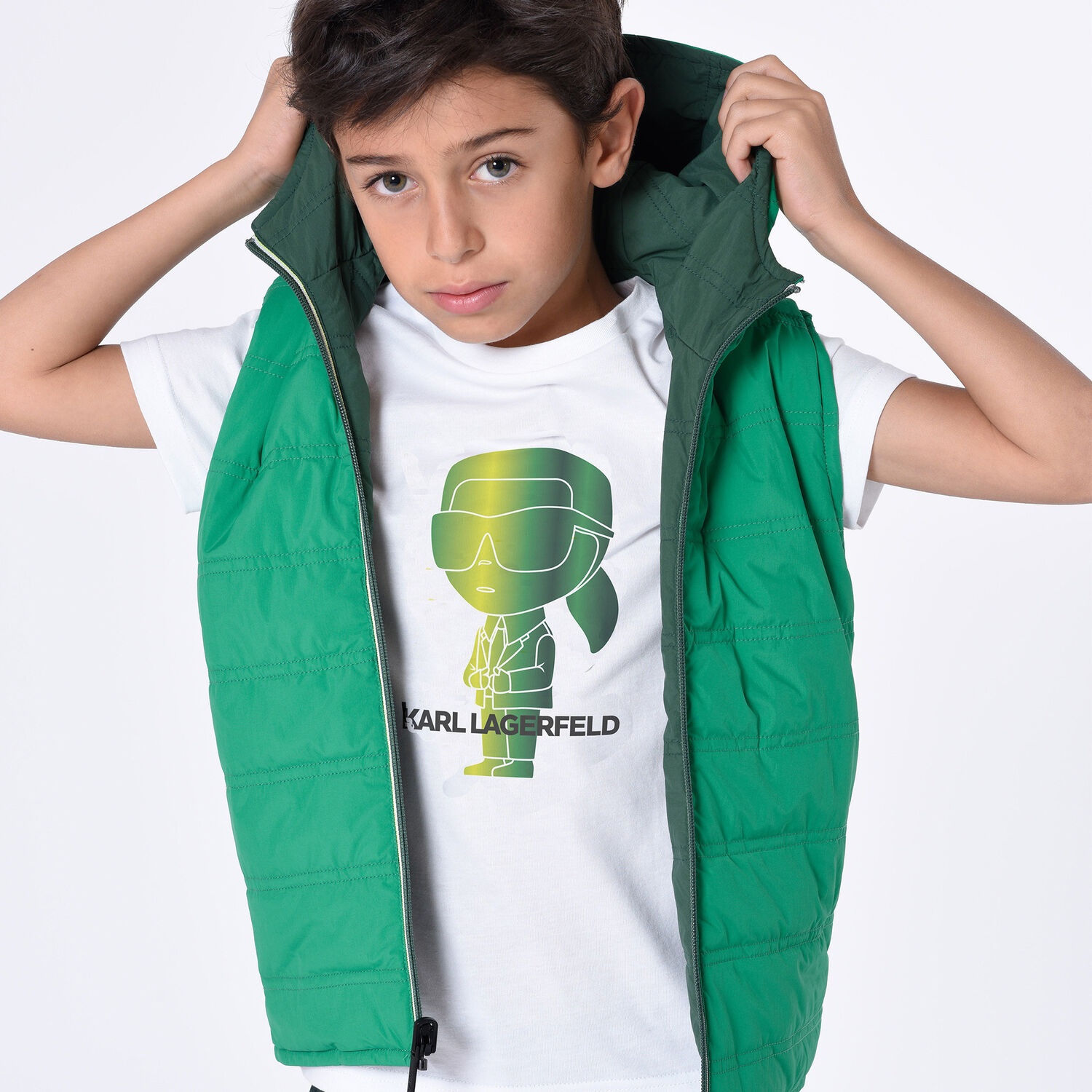 Boys White Logo T-Shirt, 1, hi-res