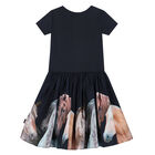 Girls Grey Horse Dress, 1, hi-res