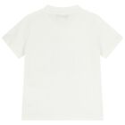 Girls White Embellished Medusa Logo T-Shirt, 1, hi-res