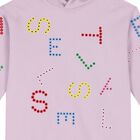 Girls Purple Logo Hooded Dress, 1, hi-res