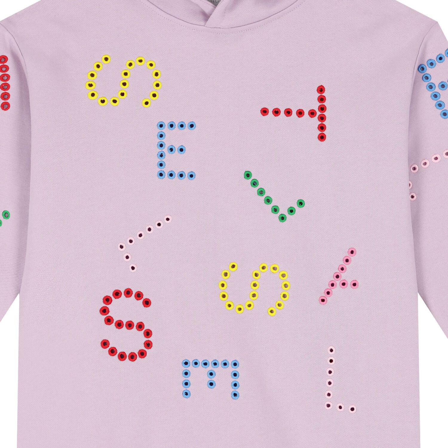 Girls Purple Logo Hooded Dress, 1, hi-res