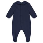 Navy Blue Teddy Bear Logo Babygrow Gift Set, 2, hi-res