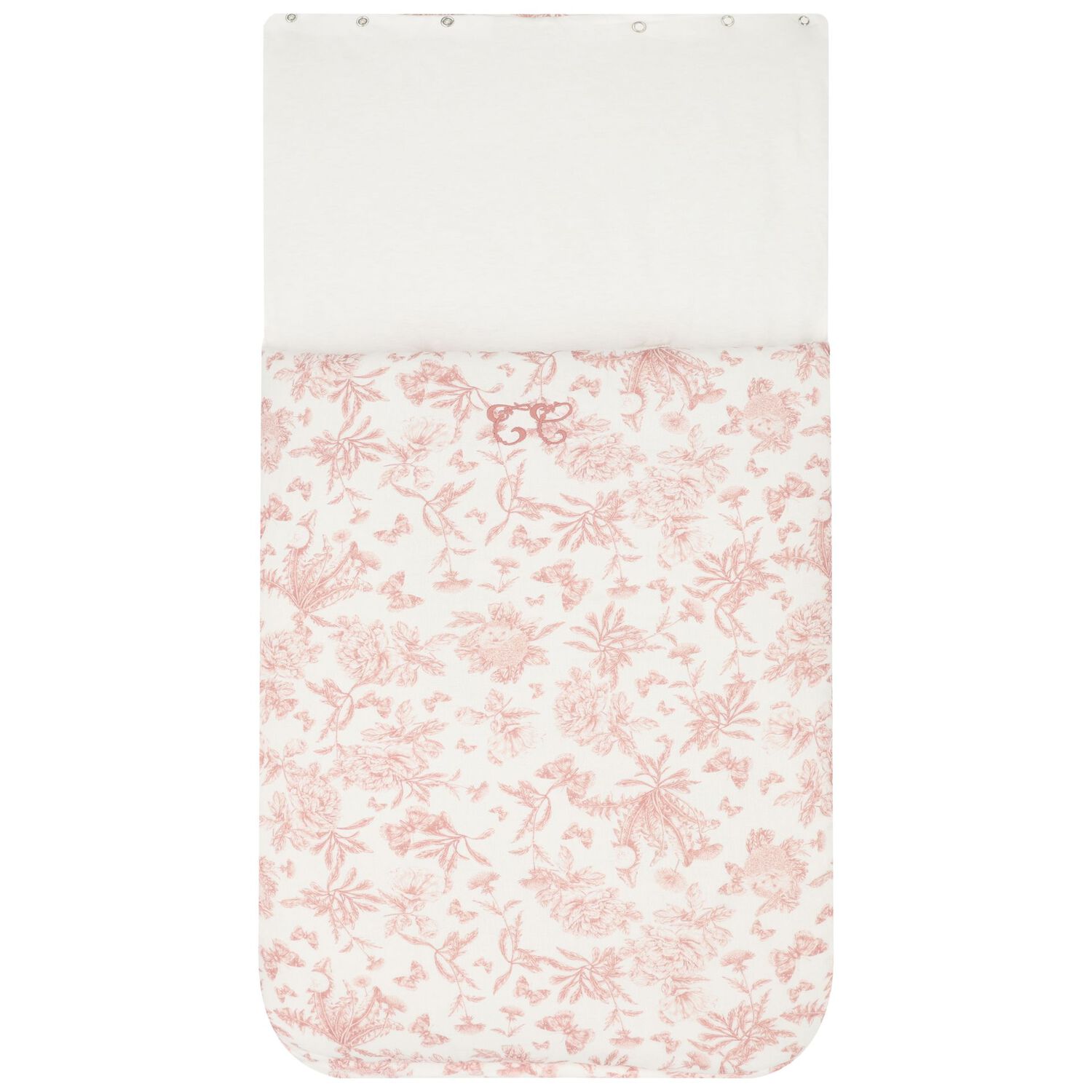 Baby Girls Ivory & Pink Toile De Jouy Baby Nest, 3, hi-res