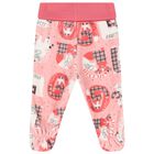 Baby Girls Ivory & Pink Trousers Set, 1, hi-res