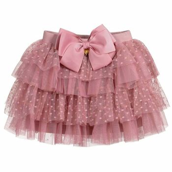 Girls Pink Tulle Skirt