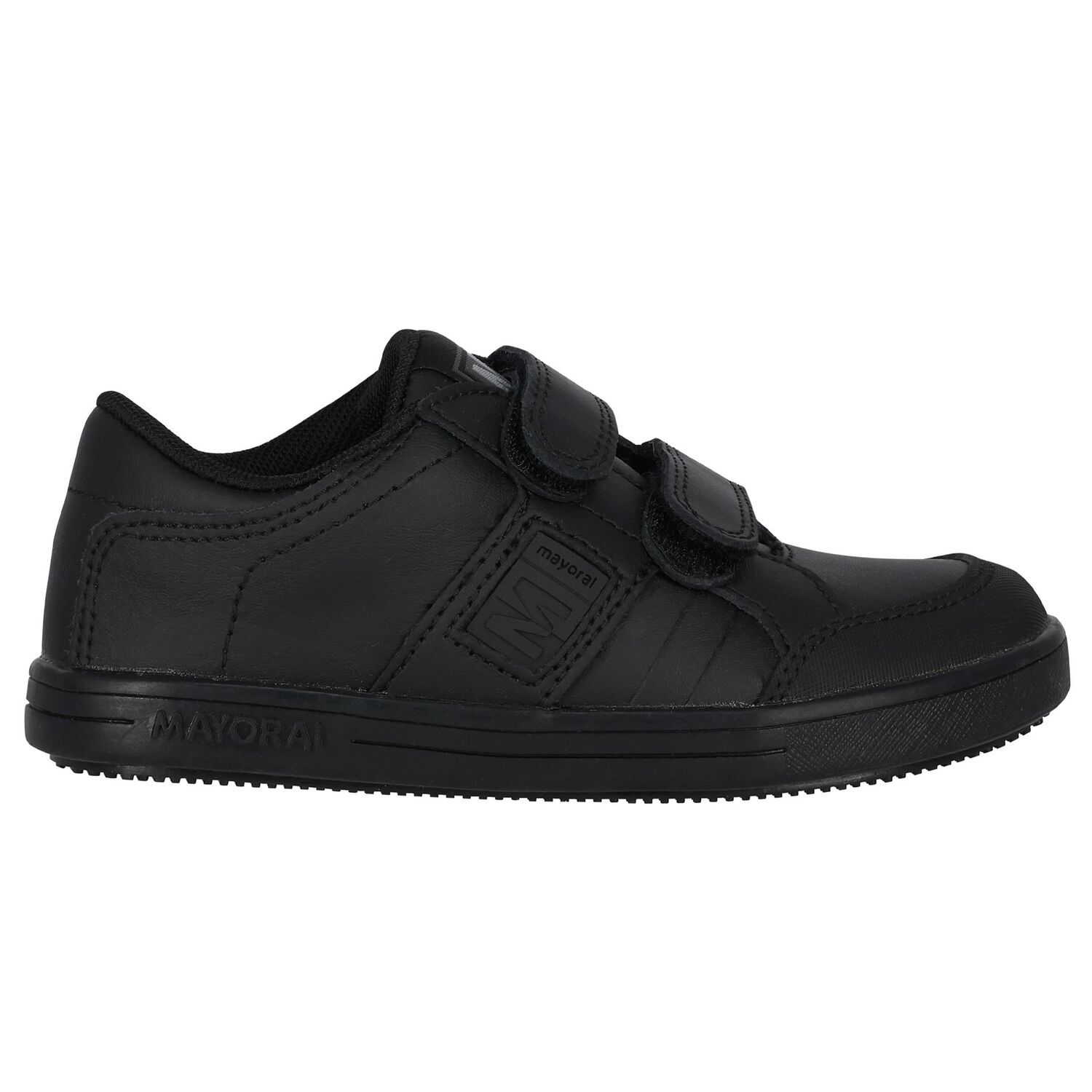 Boys Black Logo Trainers, 1, hi-res image number null
