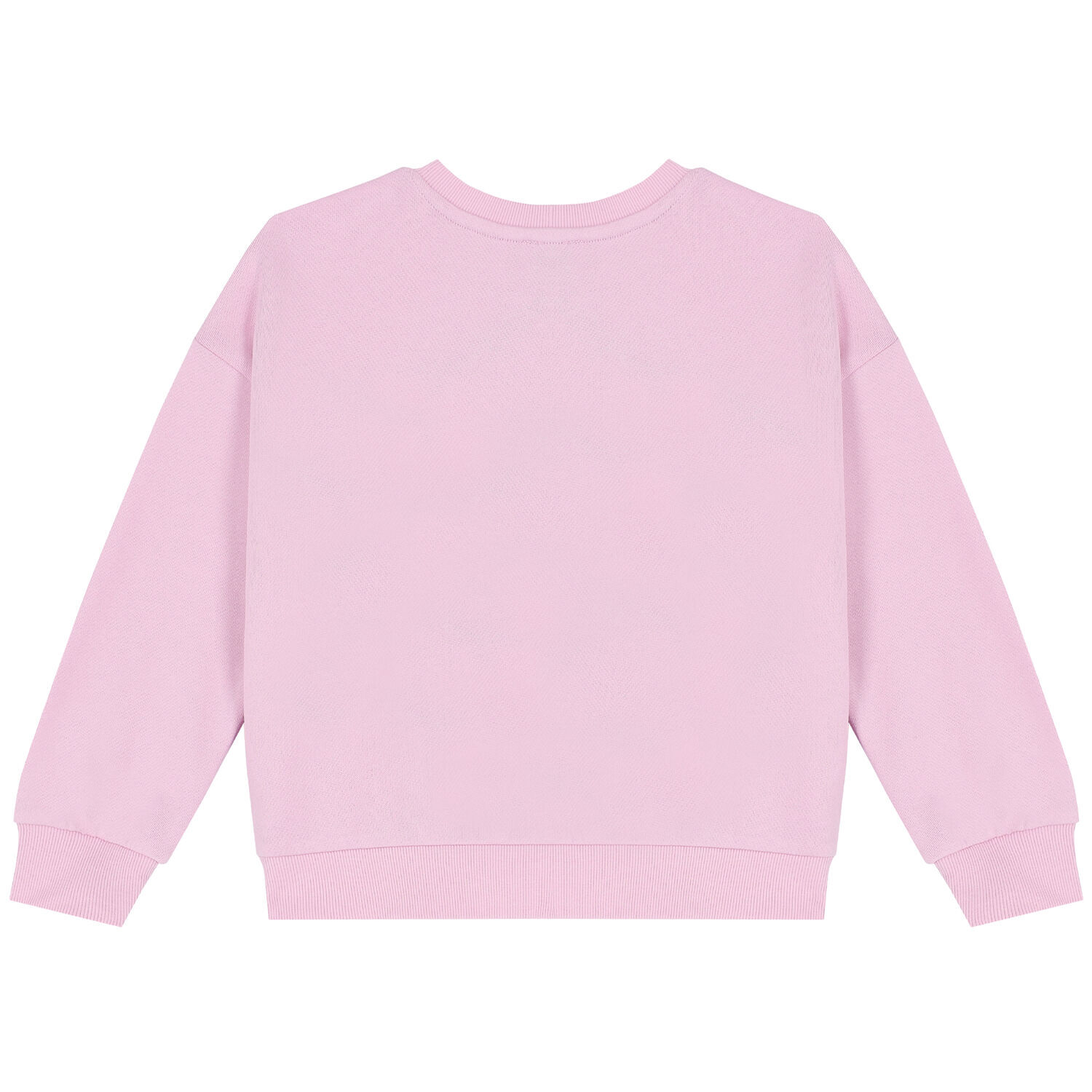 Girls Pink Cheetah Logo Sweatshirt, 1, hi-res