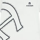 Youngers Boys White & Navy Blue Logo Shorts Set, 1, hi-res