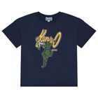 Boys Navy Blue Logo T-Shirt, 2, hi-res