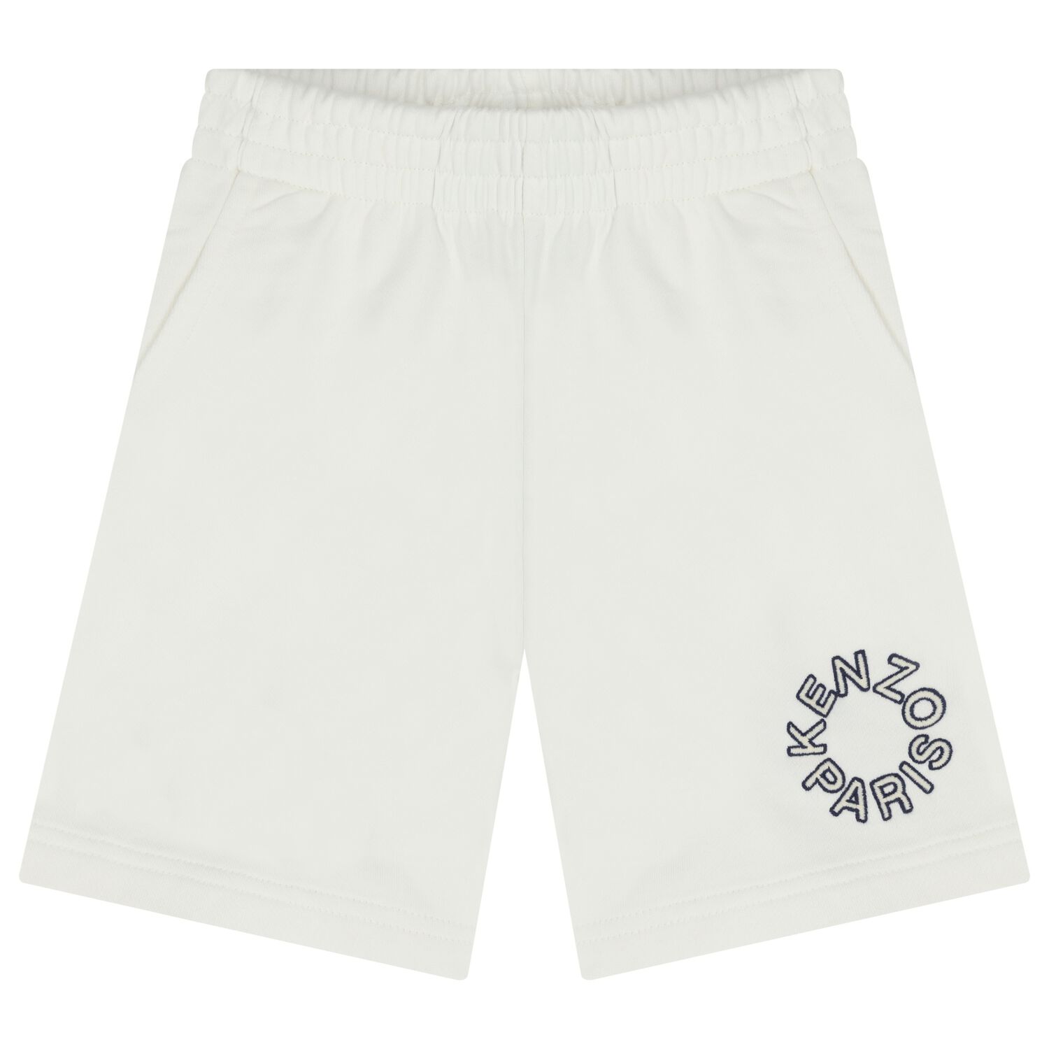 White Logo Shorts, 1, hi-res