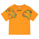 Boys Orange Tiger T-Shirt, 1, hi-res