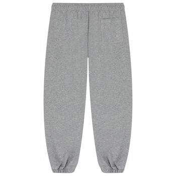 Grey & Burgundy Logo Joggers