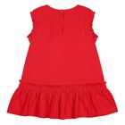 Younger Girls Red Shell Dress, 1, hi-res