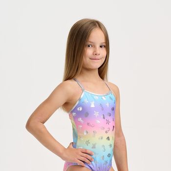 Girls Multi-Coloured Swimsuit