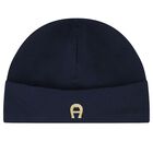 Navy Blue & Gold Logo Babygrow Gift Set, 2, hi-res