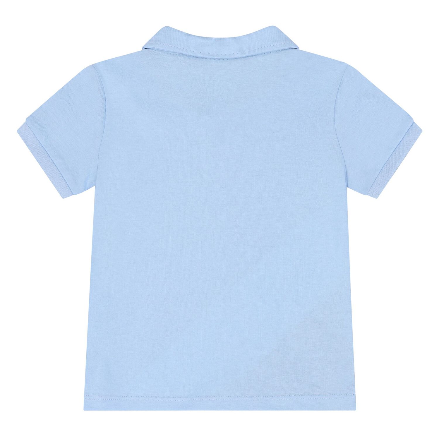 Younger Boys Blue Logo Polo Shirt, 1, hi-res