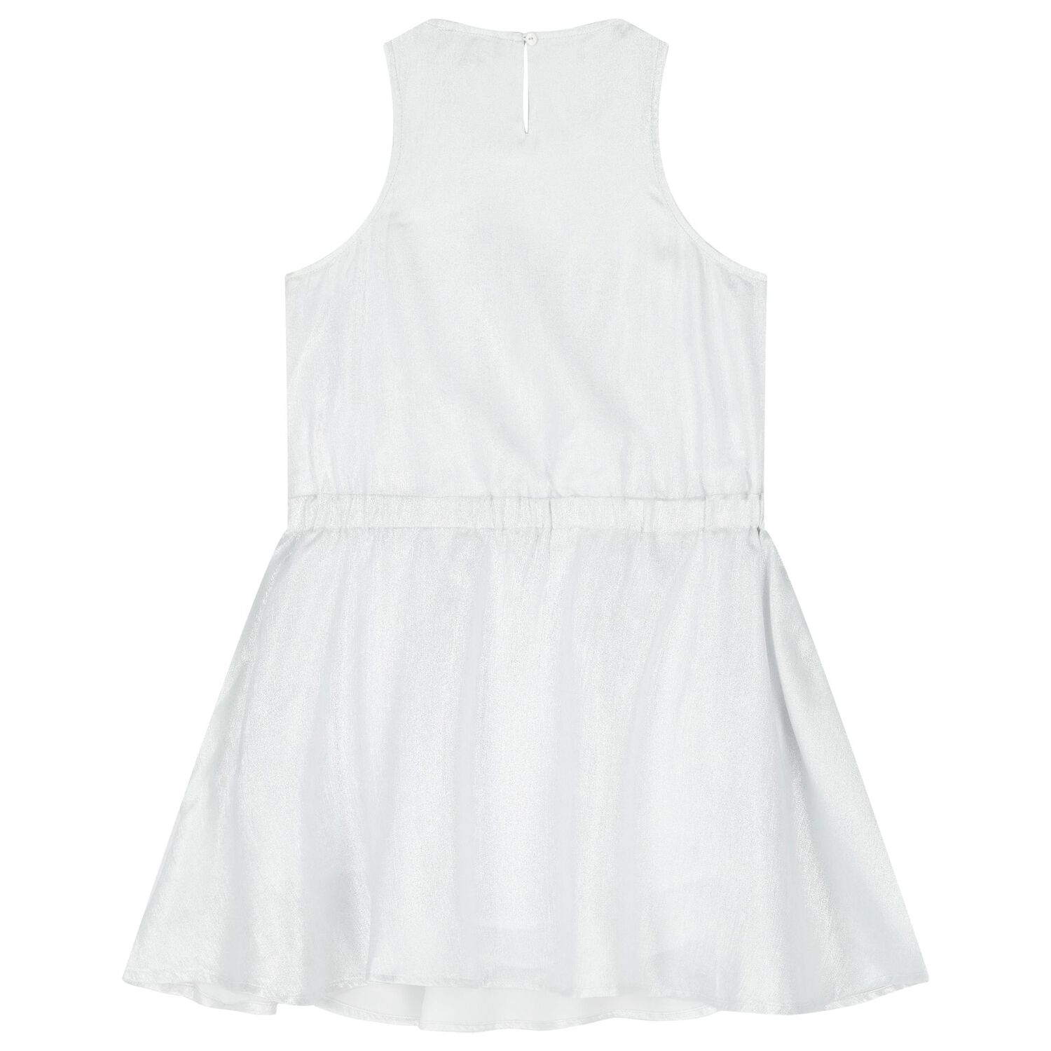Girls Silver Logo Dress, 1, hi-res