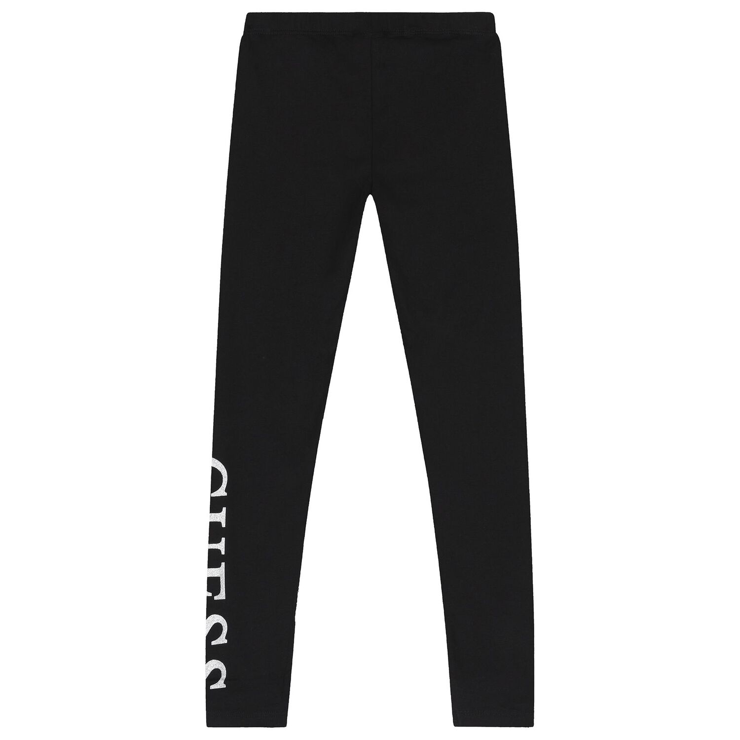 Girls Black Logo Leggings, 2, hi-res image number null