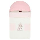 Baby Girls Pink & Ivory Teddy Bear Logo Baby Nest, 3, hi-res