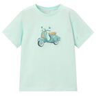 Boys Green Motorbike T-Shirt, 1, hi-res