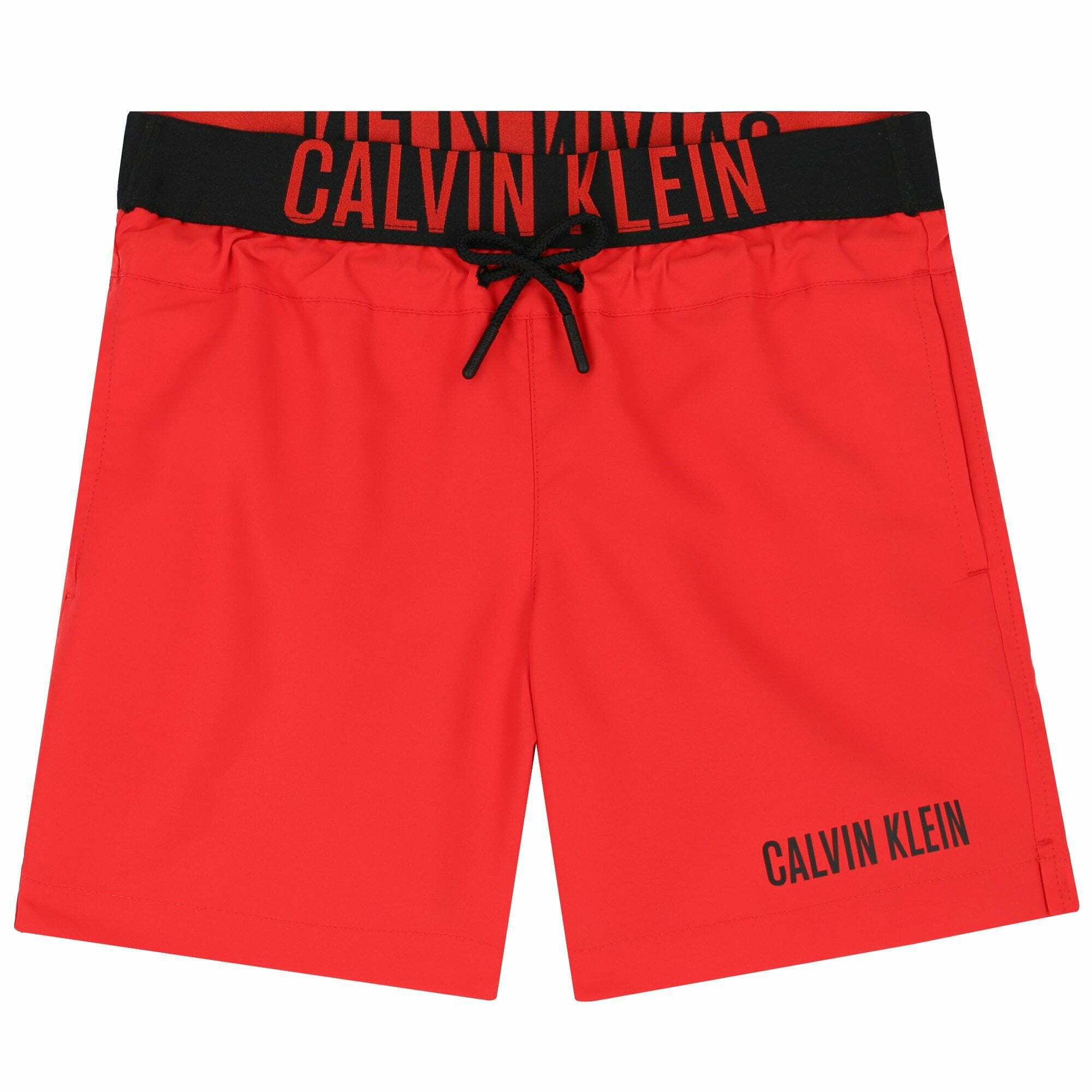 Red calvin klein shorts on sale