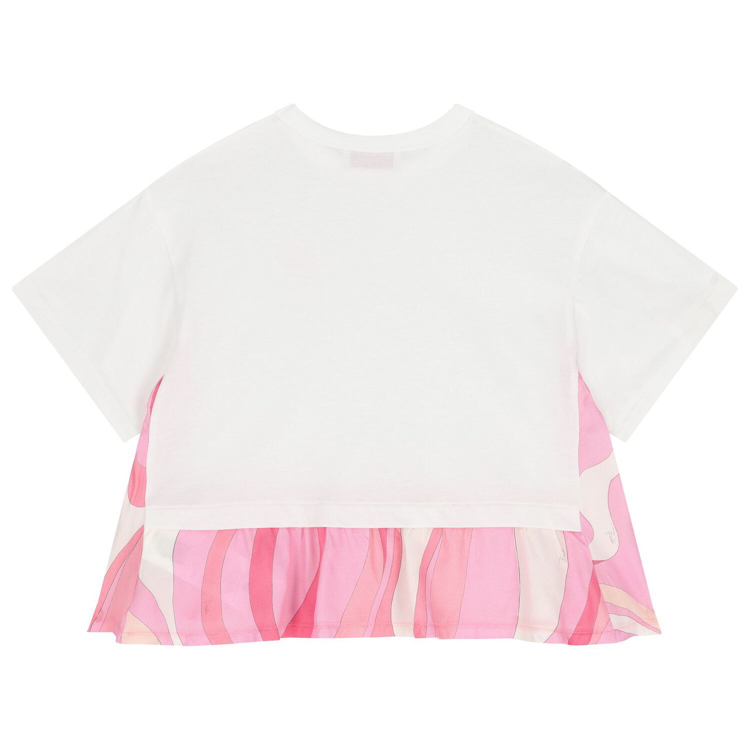 Girls White Pesci Logo T-Shirt, 1, hi-res