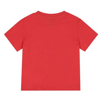 Younger Red Teddy Bear Logo T-Shirt