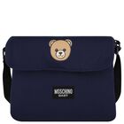 Navy Blue Teddy Bear Baby Changing Bag, 1, hi-res