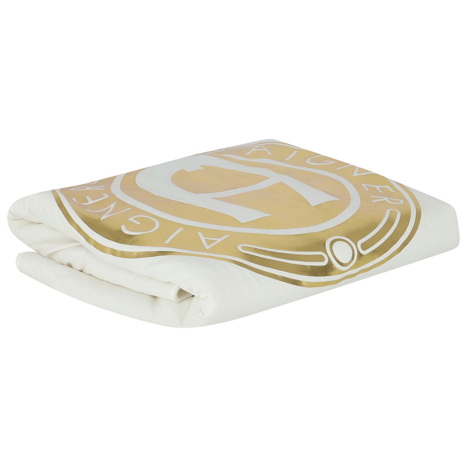 Ivory & Gold Logo Blanket, 1, hi-res image number null