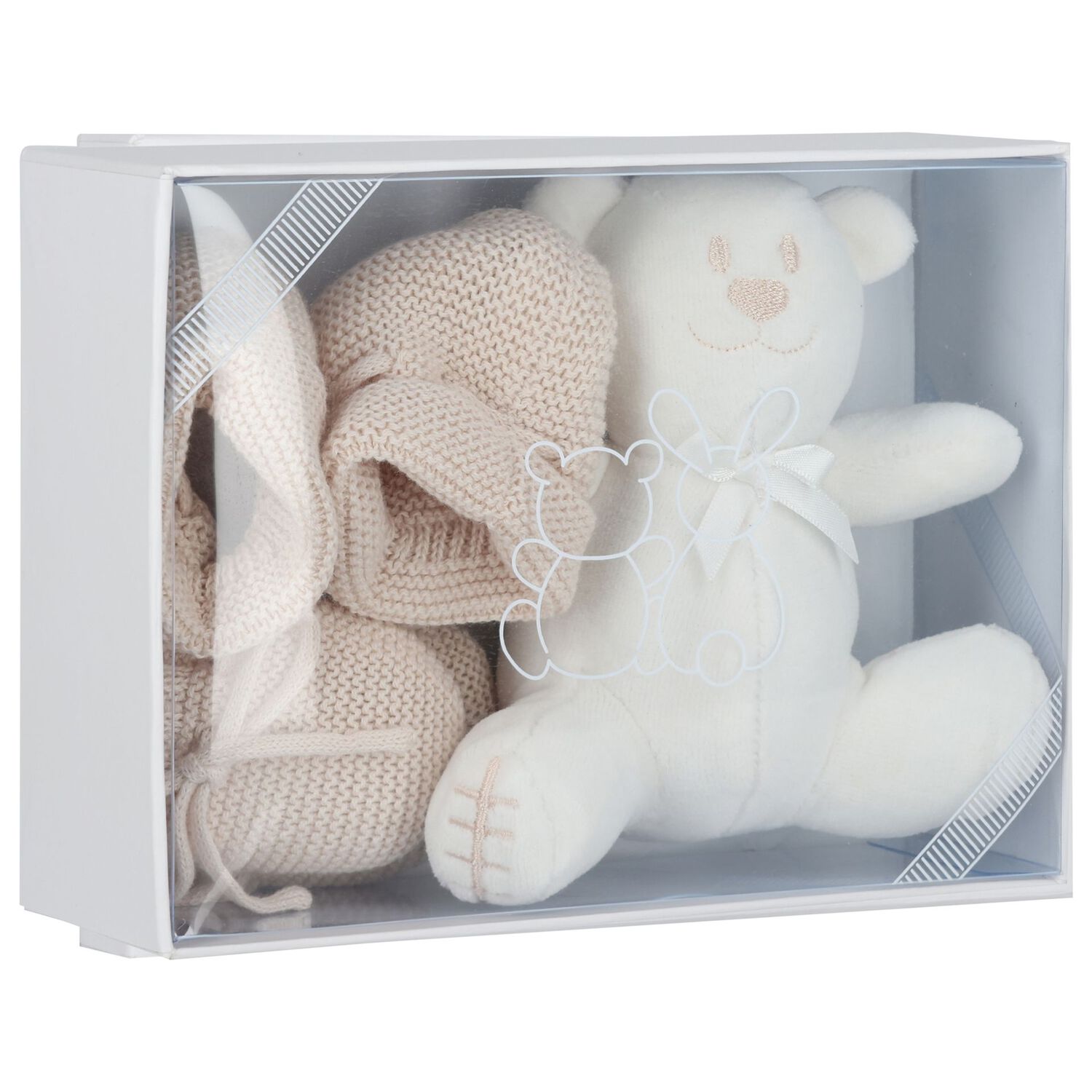 Baby Boys Blue Mittens & Booties Gift Set, 1, hi-res