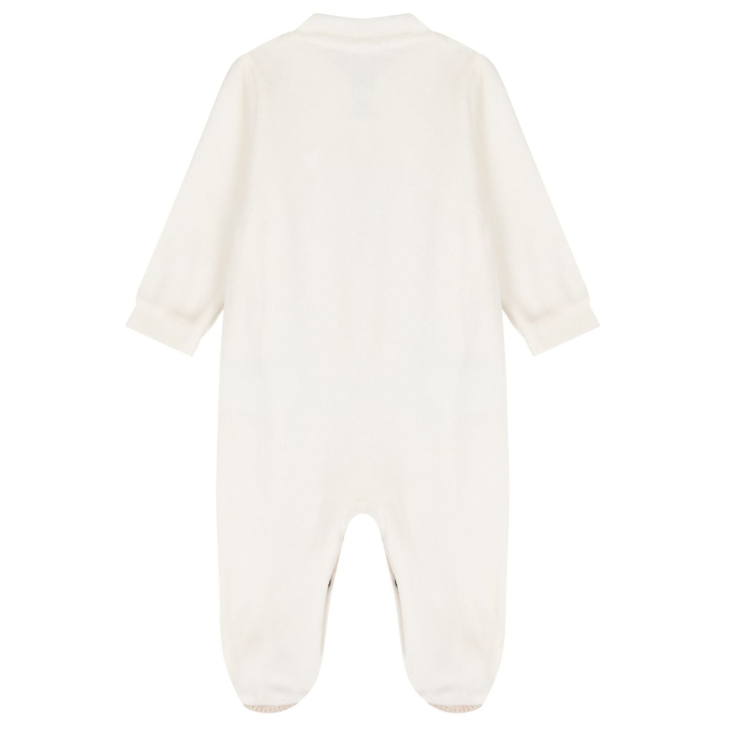 Baby Girls Ivory Heart Babygrow, 1, hi-res