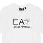 Boys White Logo T-Shirt, 1, hi-res