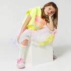 Girls White & Pink Tulle Skirt, 1, hi-res